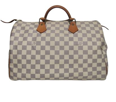 Damier Azur Speedy 35, front view